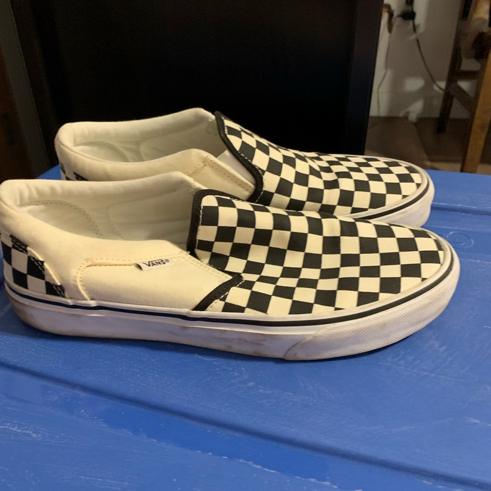 Vans.  Checkerboard pattern
